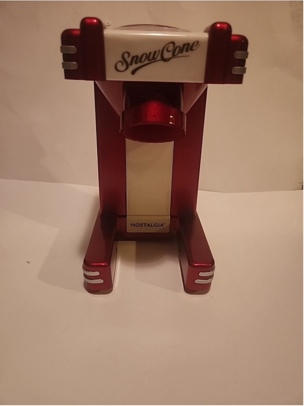 Nostalgia Snow Cone Maker Red Retro Stainless Steel Cutting Blades *PLEASE READ